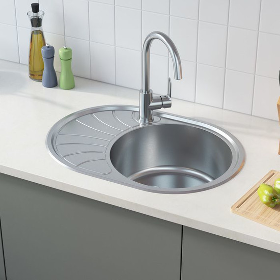 Кухонная мойка Iddis Suno SUN65SRi77 0,8 мм, сталь L - фото 2