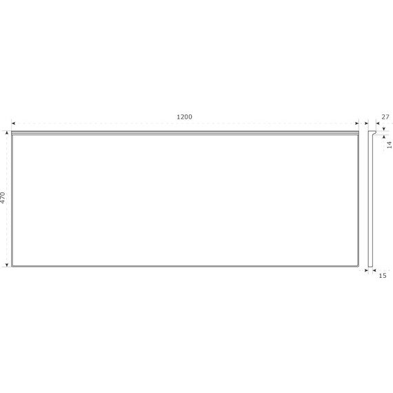 Столешница Bas 120 см, белый матовый - фото 6