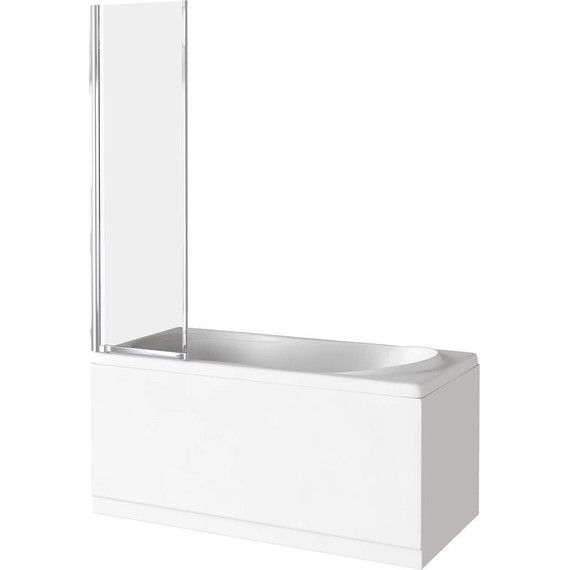 Шторка для ванны Bas Screen FO-80-C-CH 800х1400 мм, хром/прозрачное - фото 2