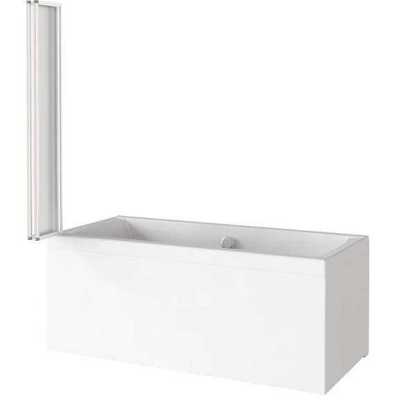 Шторка для ванны Bas Screen GR4-100-G-WE 1000х1400 мм, хром/матовое - фото 2