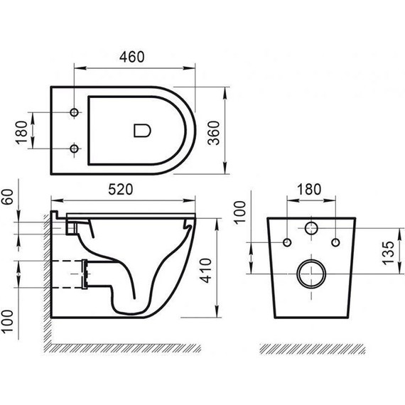 Унитаз подвесной безободковый BelBagno Senso-R BB017CHR - фото, картинка 7 Унитаз подвесной безободковый BelBagno Senso-R BB017CHR - фото 7