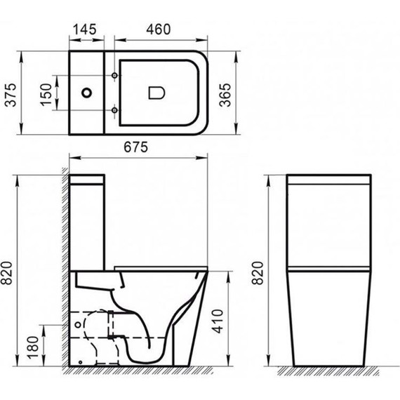 Унитаз-компакт безободковый BelBagno Ardente-R BB02093CPR - фото 8