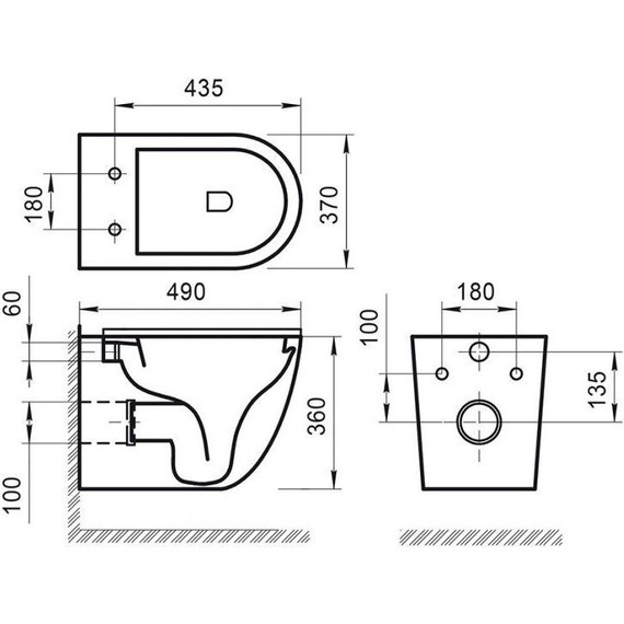 Унитаз подвесной безободковый BelBagno Sfera-R BB046CHR - фото 6