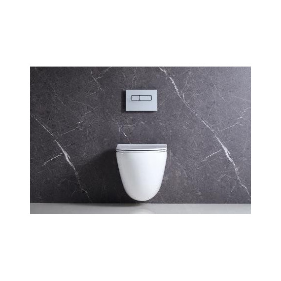 Унитаз подвесной безободковый BelBagno Amanda BB051CHR - фото, картинка 3 Унитаз подвесной безободковый BelBagno Amanda BB051CHR - фото 3