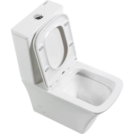 Унитаз-компакт безободковый BelBagno Marmi BB052CPR - фото, картинка 4 Унитаз-компакт безободковый BelBagno Marmi BB052CPR - фото 4