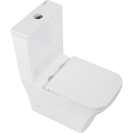 Унитаз-компакт безободковый BelBagno Marmi BB052CPR - фото, картинка 6 Унитаз-компакт безободковый BelBagno Marmi BB052CPR - фото 6