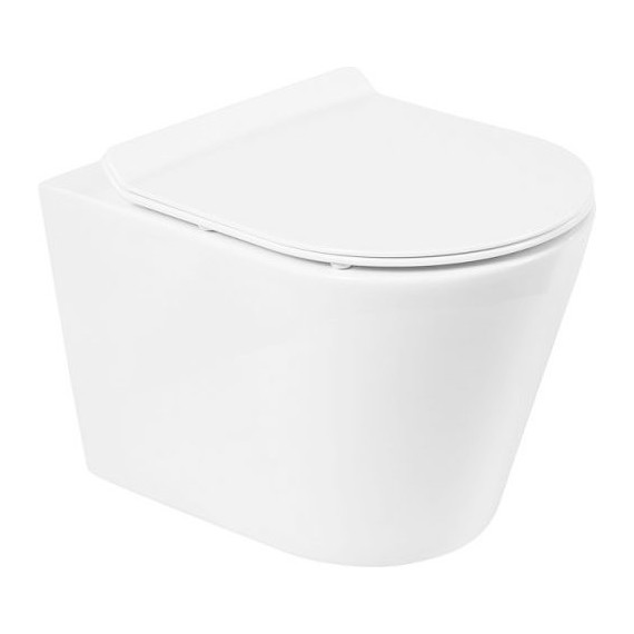 Унитаз подвесной безободковый BelBagno Flay-R BB053CHR - фото, картинка 4 Унитаз подвесной безободковый BelBagno Flay-R BB053CHR - фото 4