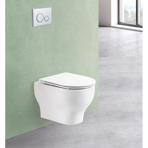 Унитаз подвесной безободковый BelBagno Lucie BB063CHR - фото 6