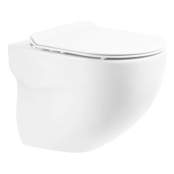 Унитаз подвесной безободковый BelBagno Onda BB066CHR - фото, картинка 3 Унитаз подвесной безободковый BelBagno Onda BB066CHR - фото 3