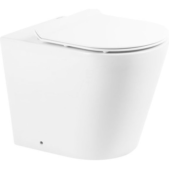 Унитаз приставной безободковый BelBagno Flay-R BB1003CBR - фото 3