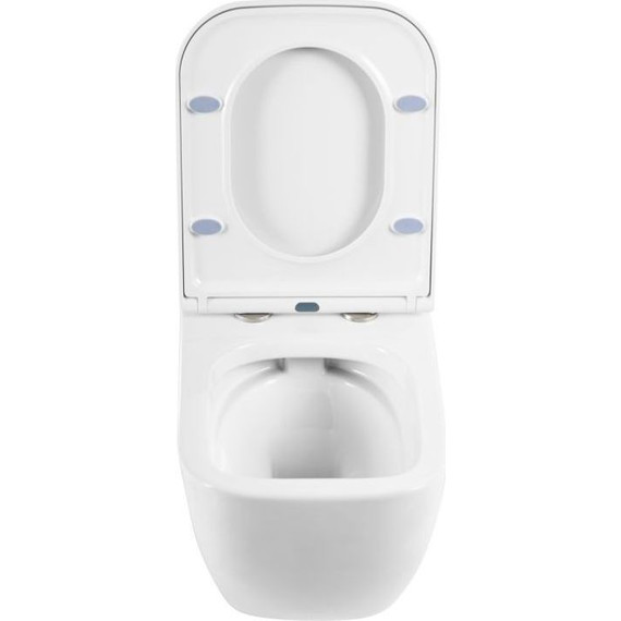 Унитаз подвесной безободковый BelBagno Alpina BB10100CHR с крышкой микролифт BB309SC - фото, картинка 4 Унитаз подвесной безободковый BelBagno Alpina BB10100CHR с крышкой микролифт BB309SC - фото 4