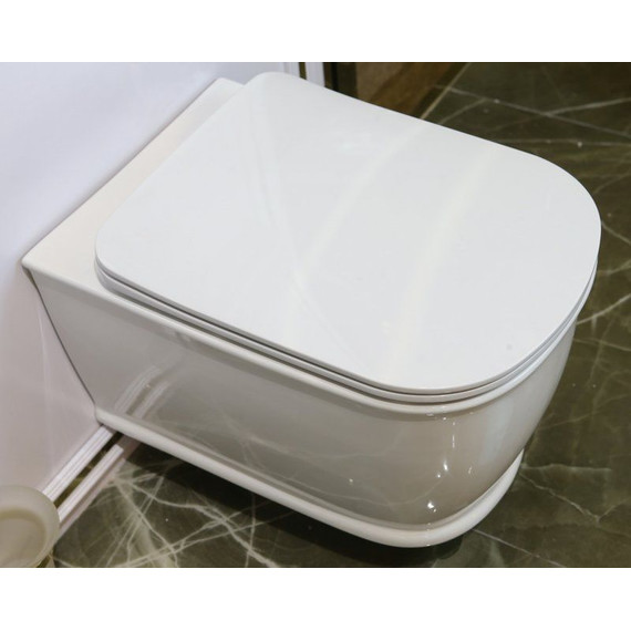 Унитаз подвесной безободковый BelBagno Prado BB10150CH - фото, картинка 4 Унитаз подвесной безободковый BelBagno Prado BB10150CH - фото 4