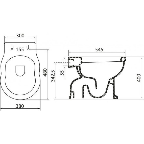 Унитаз приставной слив вертикальный BelBagno Boheme BB115CBS - фото 12