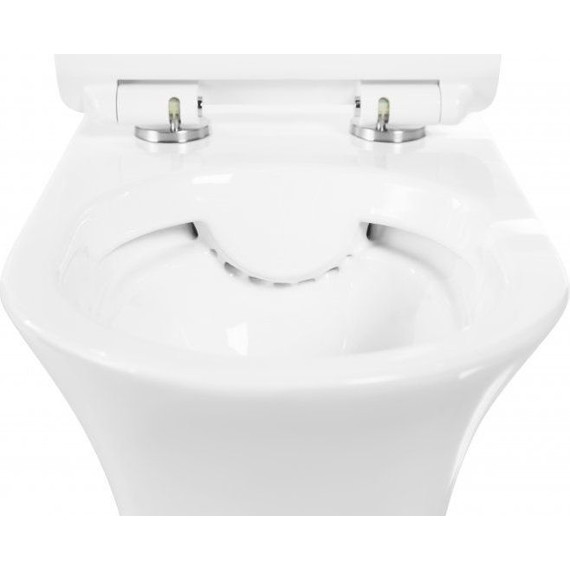 Унитаз подвесной безободковый BelBagno Ancona BB1224CHR-SM - фото, картинка 9 Унитаз подвесной безободковый BelBagno Ancona BB1224CHR-SM - фото 9