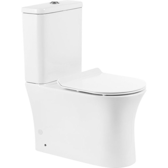 Унитаз-компакт безободковый BelBagno Ancona BB1224CPR-P - фото 4