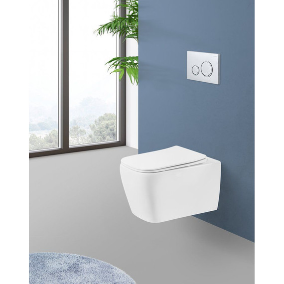 Унитаз подвесной безободковый BelBagno Veneto BB132CHR - фото, картинка 10 Унитаз подвесной безободковый BelBagno Veneto BB132CHR - фото 10