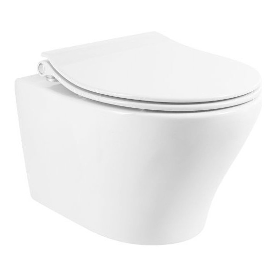 Унитаз подвесной безободковый BelBagno Acqua BB340CHR - фото 