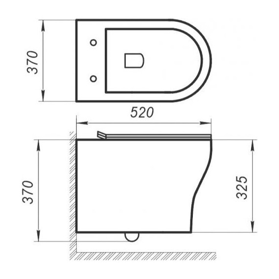 Унитаз подвесной безободковый BelBagno Acqua BB340CHR - фото 10