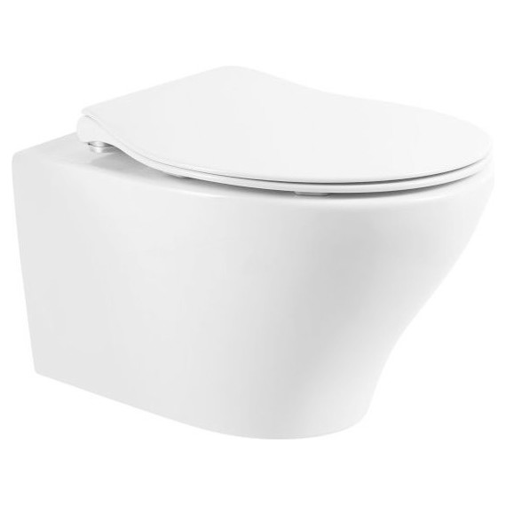 Унитаз подвесной безободковый BelBagno Acqua BB340CHR - фото 6