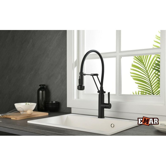 Смеситель для кухни Emar ЕСВ 7012, чёрный - фото 2