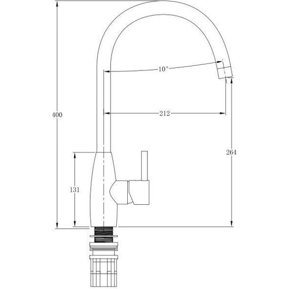 Смеситель для кухни Emar EC - 3022, сатин - фото 2