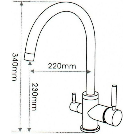 Смеситель для кухни Emar ECB-3007 PVD, Coppery - фото 2