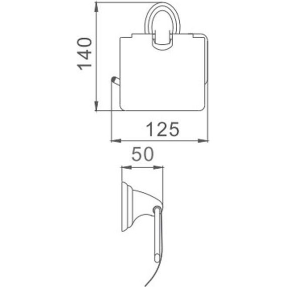 Держатель для туалетной бумаги Haiba HB1503 - фото, картинка 2 Держатель для туалетной бумаги Haiba HB1503 - фото 2