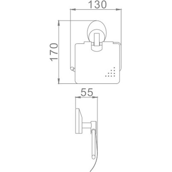 Держатель для туалетной бумаги Haiba HB1603 - фото, картинка 2 Держатель для туалетной бумаги Haiba HB1603 - фото 2