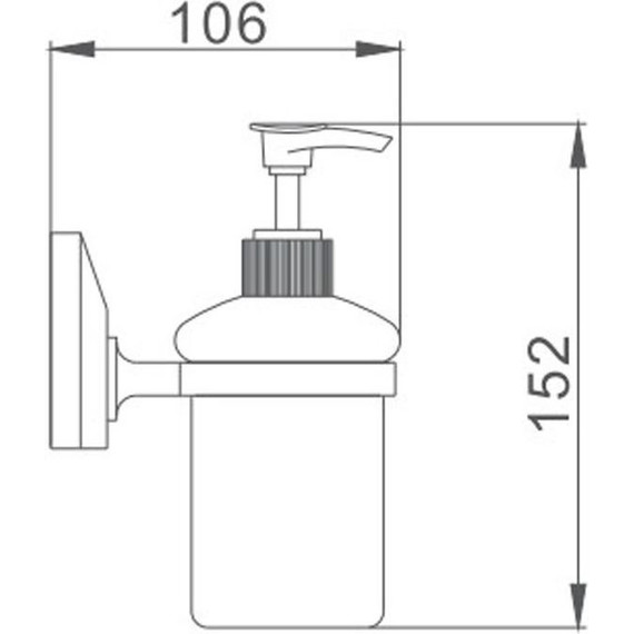 Дозатор для жидкого мыла Haiba HB1627 - фото 2