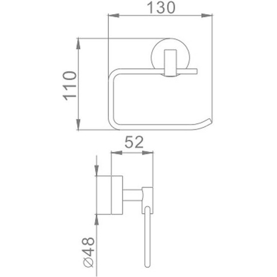 Держатель для туалетной бумаги Haiba HB1703-3 - фото, картинка 2 Держатель для туалетной бумаги Haiba HB1703-3 - фото 2