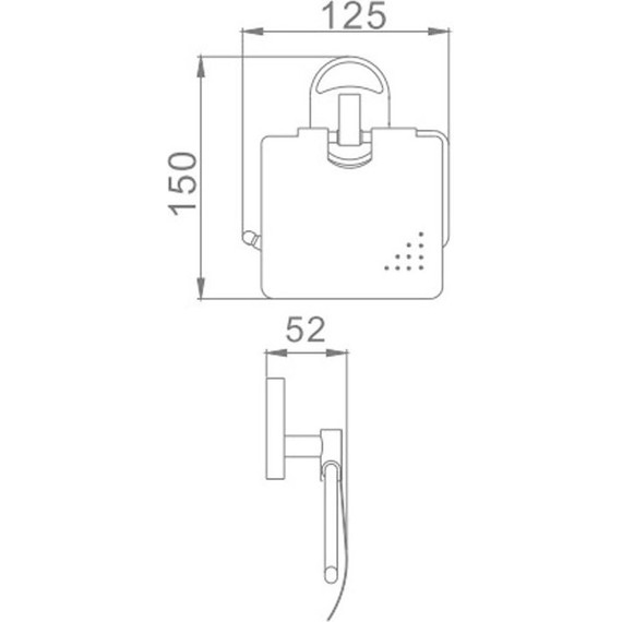 Держатель для туалетной бумаги Haiba HB1903 - фото, картинка 2 Держатель для туалетной бумаги Haiba HB1903 - фото 2