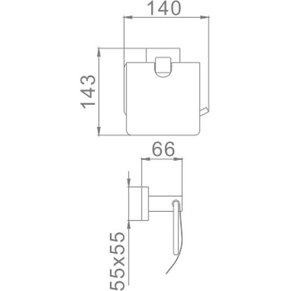 Держатель для туалетной бумаги Haiba HB8603 - фото, картинка 2 Держатель для туалетной бумаги Haiba HB8603 - фото 2