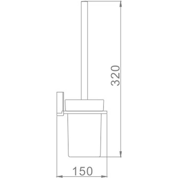 Ёршик для унитаза Haiba HB8810 - фото 2