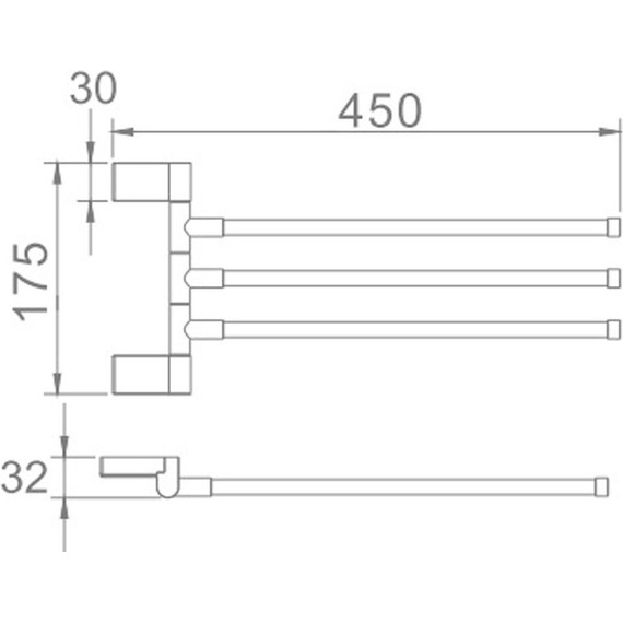 Держатель для полотенца Haiba HB8813 - фото 2