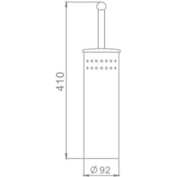 Ёршик для унитаза напольный Haiba HB902 - фото, картинка 2 Ёршик для унитаза напольный Haiba HB902 - фото 2