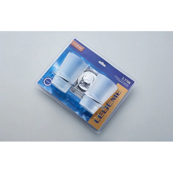 Двойной стакан для зубных щеток Ledeme L3708 - фото 5