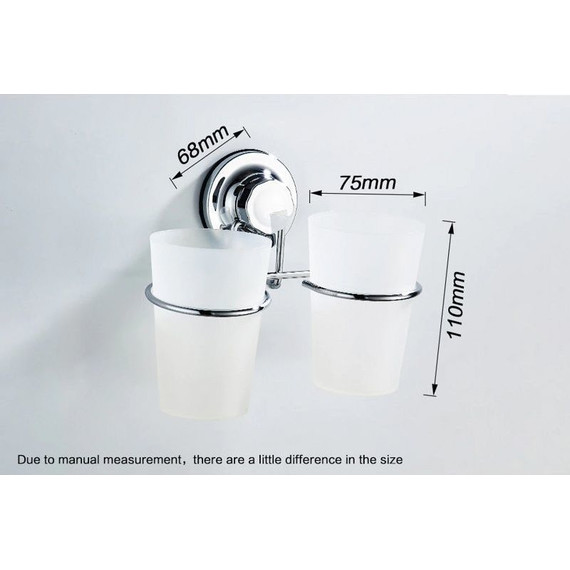 Двойной стакан для зубных щеток Ledeme L3708 - фото 7