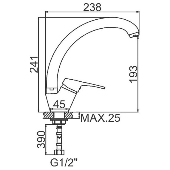 Смеситель для кухни Ledeme L5913K, бежевый - фото 8