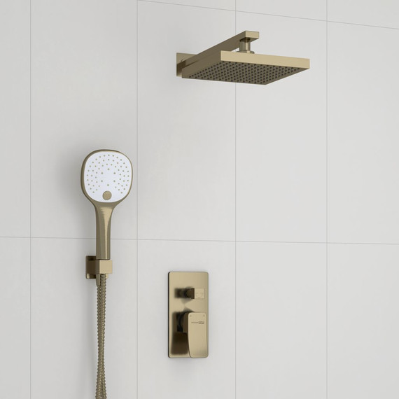 Душевая система для душа WasserKraft Exter A16040, светлая бронза - фото 7