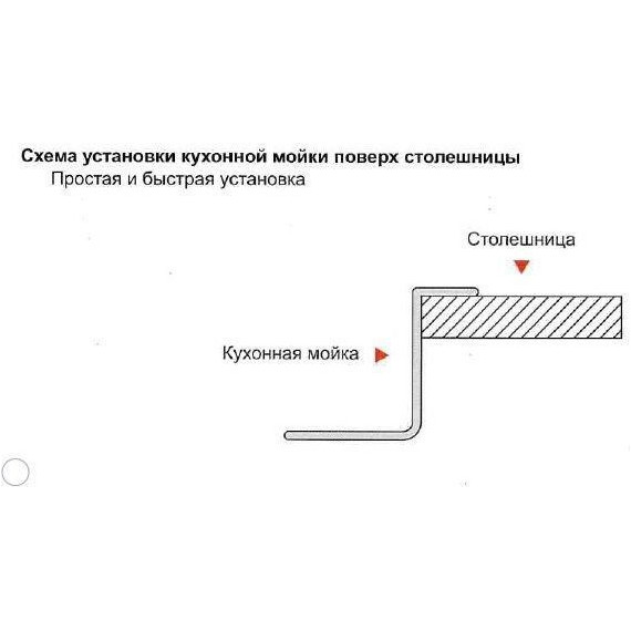 Кухонная мойка Gerhans K35848-L 1 мм, нержавеющая сталь, Цвет производителя: нержавеющая сталь - фото 2