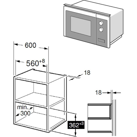 Встраиваемая микроволновая печь Maunfeld MBMO.20.8GW - фото 15
