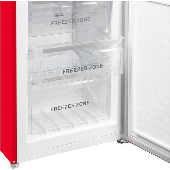 Двухкамерный холодильник Maunfeld MFF186NFRR - фото 12