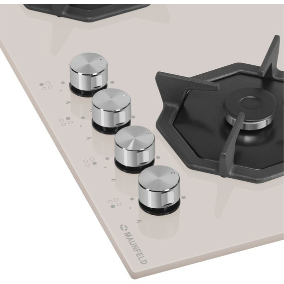 Газовая варочная поверхность Maunfeld EGHG.64.2CBG/G (бежевое стекло) - фото 6