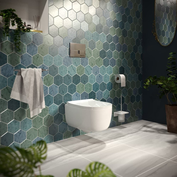 Инсталляция для унитаза Berges Wasserhaus Novum L3 040213 (кнопка хром глянец) - фото 6