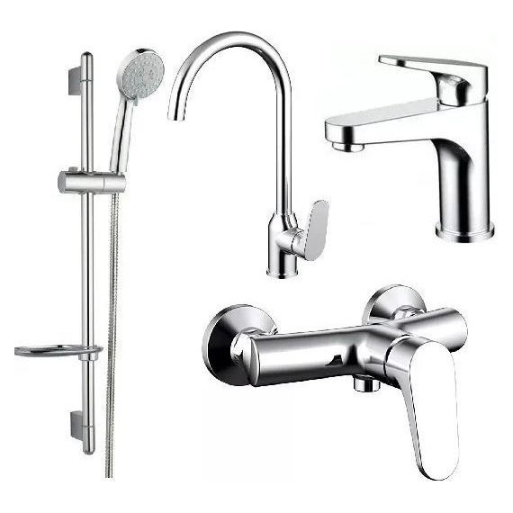 Набор смесителей 4 в 1 для душа Bravat Eler - фото 