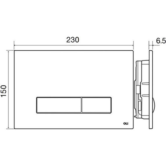 Кнопка смыва Oli Glame Olipure (механическая) 192904/139178, белый - фото, картинка 2 Кнопка смыва Oli Glame Olipure (механическая) 192904/139178, белый - фото 2