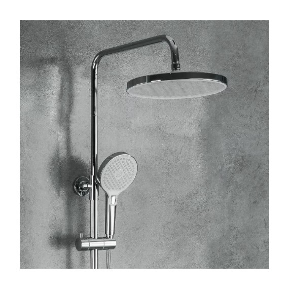 Душевая стойка Gappo G2403-8, белый/хром - фото, картинка 2 Душевая стойка Gappo G2403-8, белый/хром - фото 2