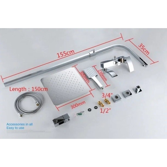 Душевая стойка со смесителем GAPPO G07 G2407-11 - фото, картинка 4 Душевая стойка со смесителем GAPPO G07 G2407-11 - фото 4