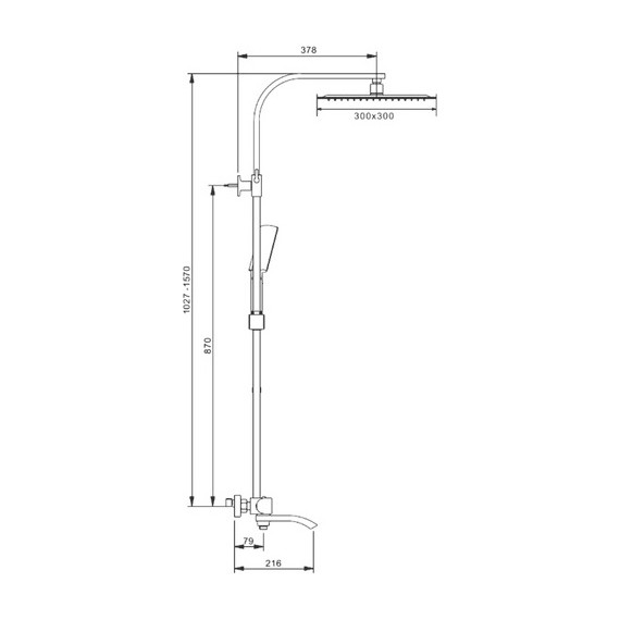 Душевая стойка с термостатом Gappo G2407-40 - фото, картинка 10 Душевая стойка с термостатом Gappo G2407-40 - фото 10