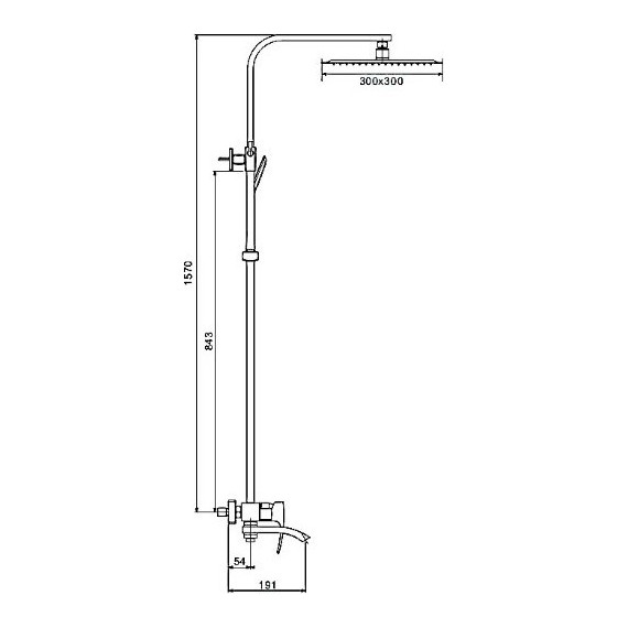 Душевая стойка со смесителем Gappo G2407 - фото, картинка 10 Душевая стойка со смесителем Gappo G2407 - фото 10